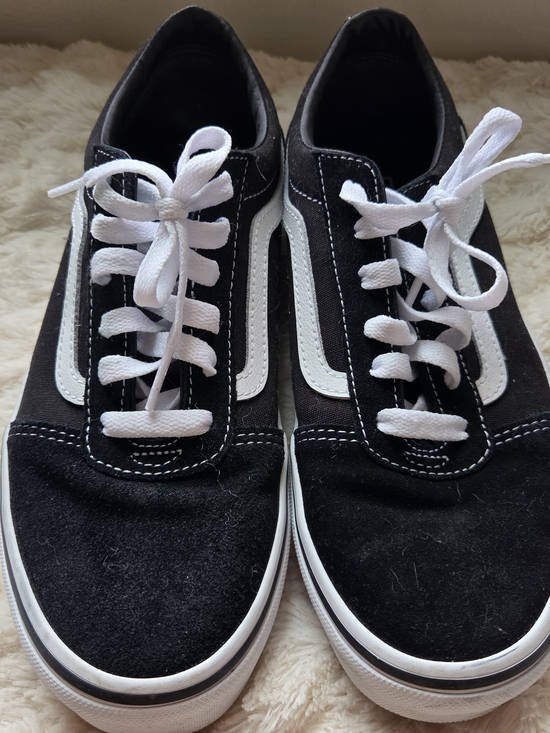Vans Shoes - Vans Black and White Low-Top Skate Shoes